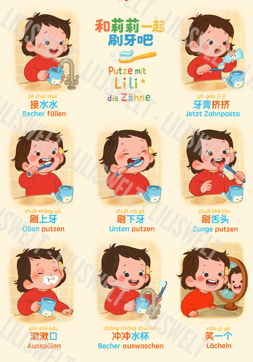 Poster (PDF) - Putze mit Lili die Zähne